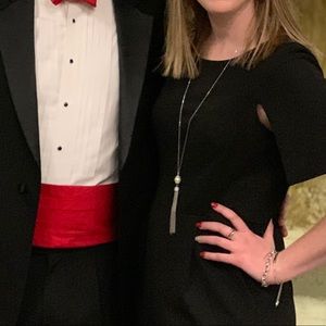 CALVIN KLEIN SPLIT SLEEVE WIDELEG JUMPSUIT SZ 6